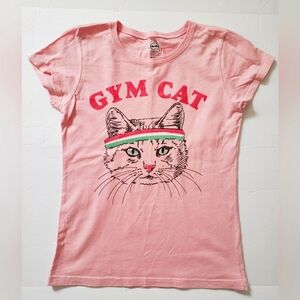 Pink Gym Cat T-Shirt!!!
